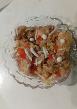 A picture of Shahi tukda (double ka mettha.