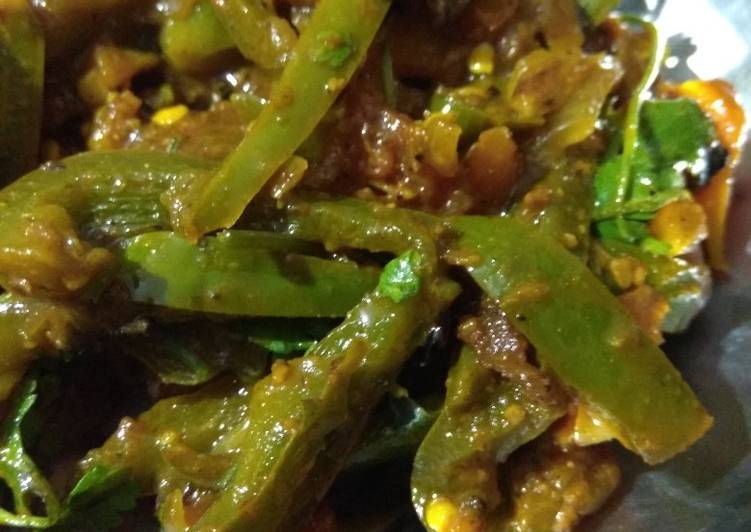 Simple Way to Make Quick Chatpati capsicum