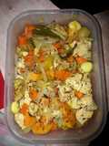 Escabeche de verduras y pechuga de pollo..antojito de domingo