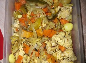 Foto principal de Escabeche de verduras y pechuga de pollo..antojito de domingo