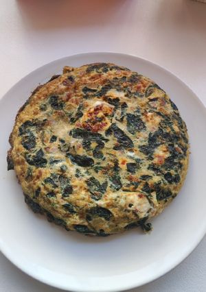 Foto principal de Tortilla de espinacas y queso de cabra