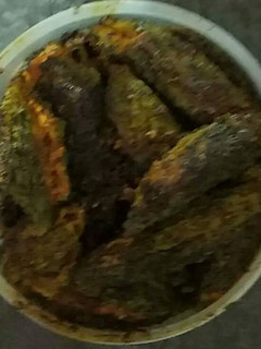 A picture of Stuffed Karela Sabji.