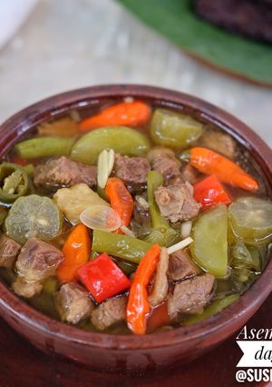 Foto resep Asem asem daging buncis