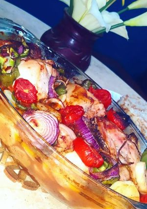 صورة لوصفة بطاطس بالفراخ