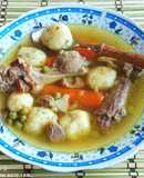 Kacsaleves sajtgombóccal🥕🧀🫛