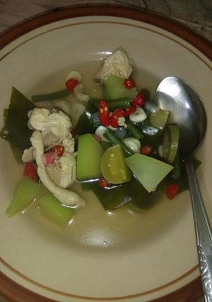 Foto resep Sayur asam with ayam