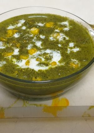 स्पिनच कॉर्न (spinach corn recipe in Hindi) रेसिपी मुख्य फोटो