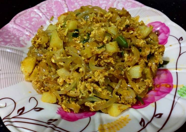 Recipe of Perfect Alu anday ki bhujiya