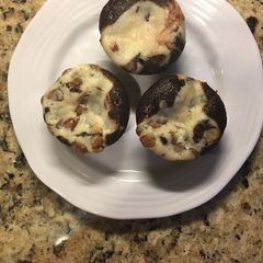 A picture of Black Bottom Cheese Cake Cupcakes.