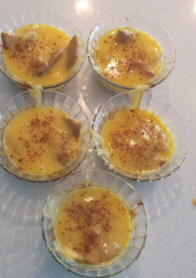 Una foto de Natillas con galletas