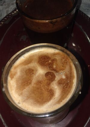 صورة لوصفة قهوه باللبن 😋