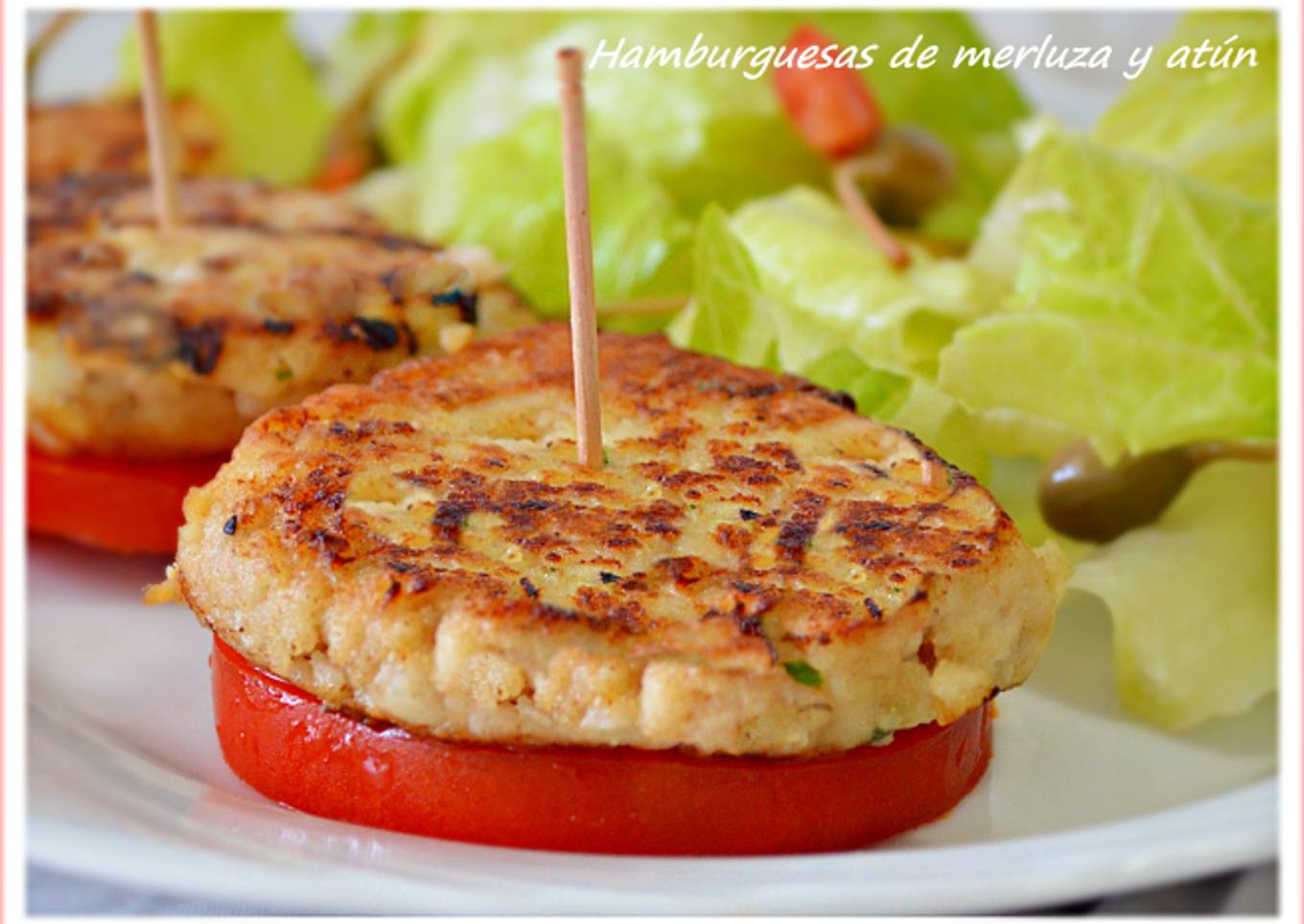 Hamburguesas de merluza y atún. (Thermomix)