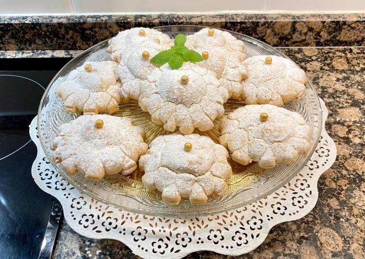 Galletas de mantequilla con manzana caramelizada