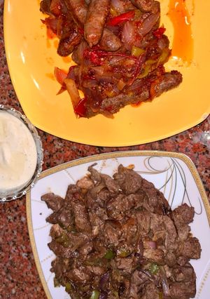 صورة لوصفة سجق وكبدة