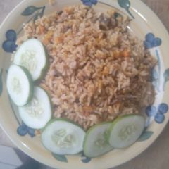 A picture of Jallof rice.