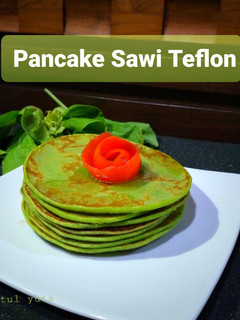 Foto resep Pancake Sawi Teflon