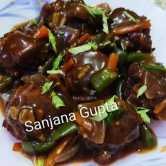 A picture of Veg Manchurian.