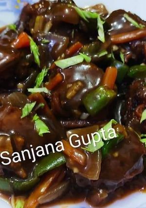A picture of Veg Manchurian.