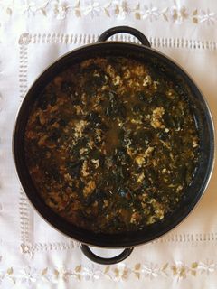 Una foto de Espinacas en salsa