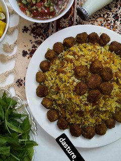 عکسی از دستور کلم پلو شیرازی😍