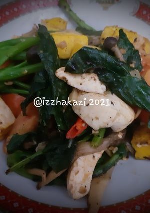 Foto resep Baby Kailan Telur asin (Menu Sehat Diet)