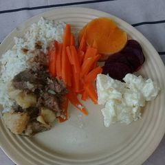 A picture of Sunday meal.
