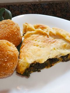 Una foto de Tarta de verduras (relleno sin lácteos y sin huevos)