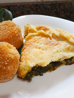 Una foto de Tarta de verduras (relleno sin lácteos y sin huevos)