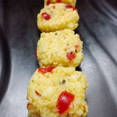 A picture of Instant Paneer Cherry Kalakand.