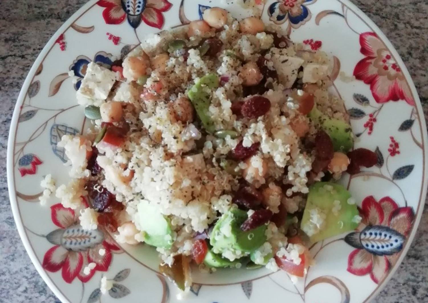 Ensalada de quinoa y garbanzos Receta de Cristina Cookpad