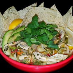 A picture of Mike's Spicy Mexican Sick Day Chicken Noodle Soup.