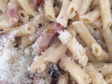 Macarrones a la carbonara española