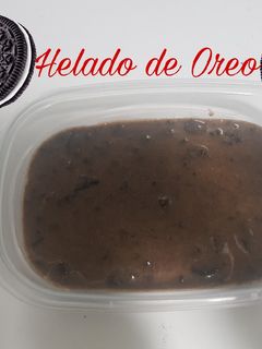 Una foto de Helado de oreo