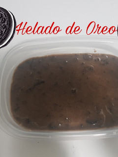 Una foto de Helado de oreo