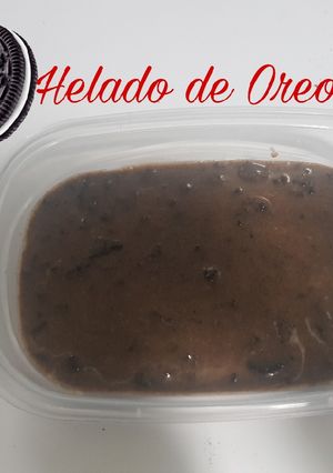 Una foto de Helado de oreo