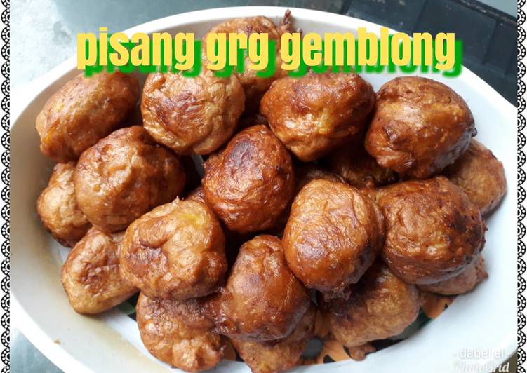 resep cara bikin Pisang goreng gemblong