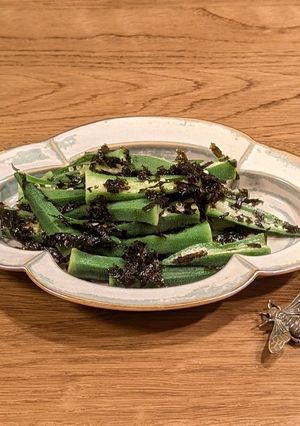 A picture of ★ Okra with Nori Seaweed ★.