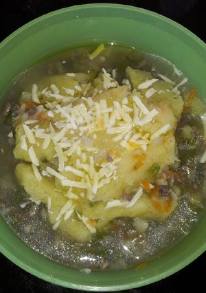 Foto resep Mpasi 4⭐ 9M+ 🥔🐥🥕🍃🧀🍾