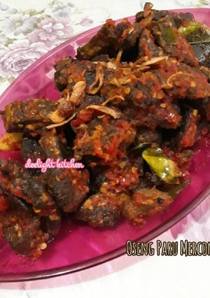 Foto resep Oseng paru mercon