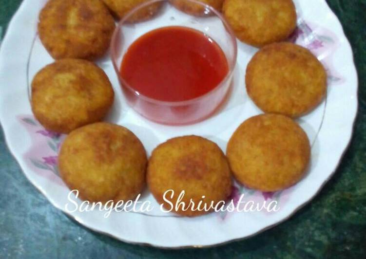 Steps to Make Perfect Poha aloo tikki