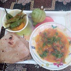 A picture of Tikki kaddu ki sabzi.