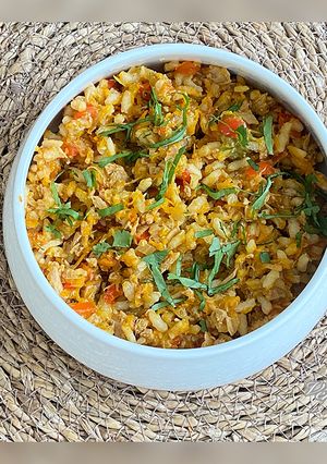Une photo de Riz au thon