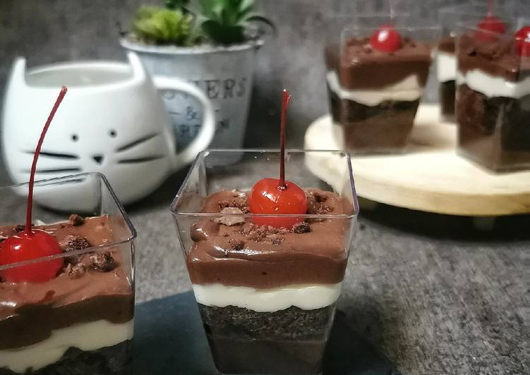 Bagaimana Membuat Chocolate Ganache Dessert Box, Lezat