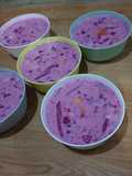 Es Teler Santan (Buah Naga, Mangga, Agar-Agar)