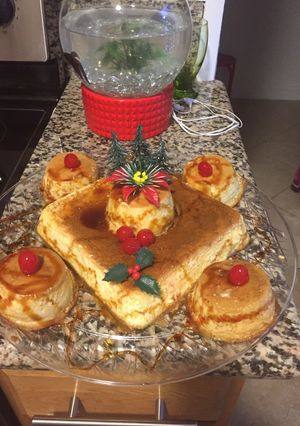 Una foto de Flan de leche (cubano)