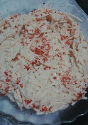 صورة لوصفة مكرونة بالبن 😍