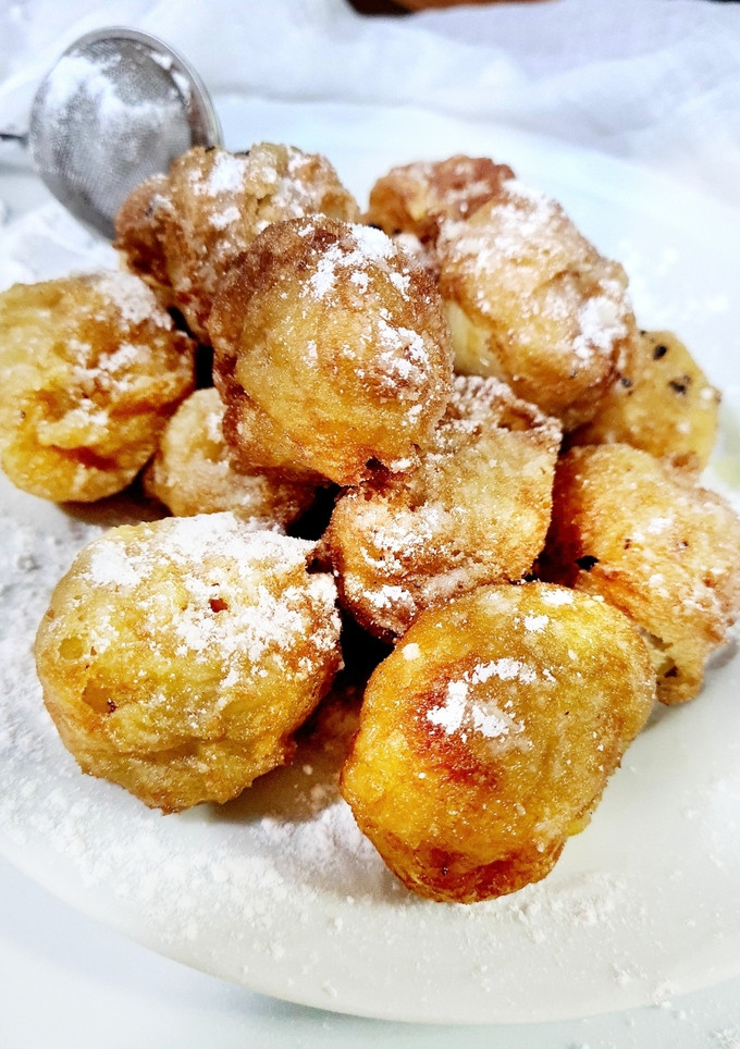 Una foto de Buñuelos de plátano exprés