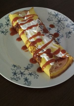 Töltött omlett recept fotója