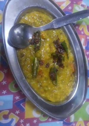 A picture of Masala moong dal khichdi.