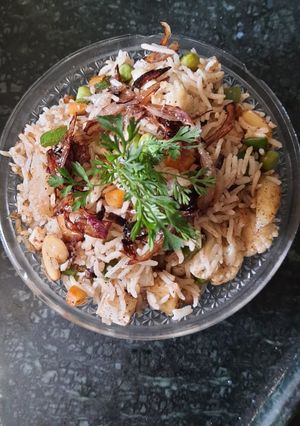 A picture of Paneer Vegetable pulao.